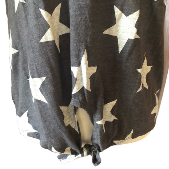 Alternative Apparel Navy Jumbo Stars Tie Knot Tank - Picture 7 of 11